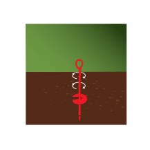 14218 - hold-downn auger ground anchor - illustration